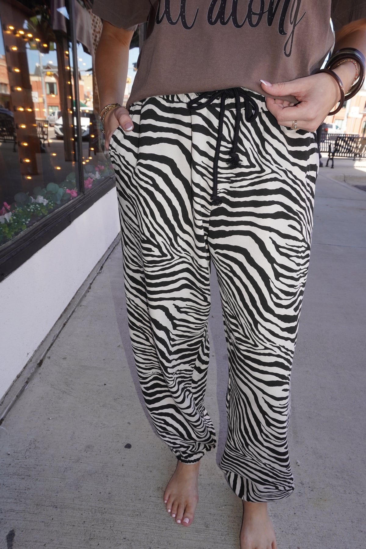 Zebra Jogger Pants x Bucketlist