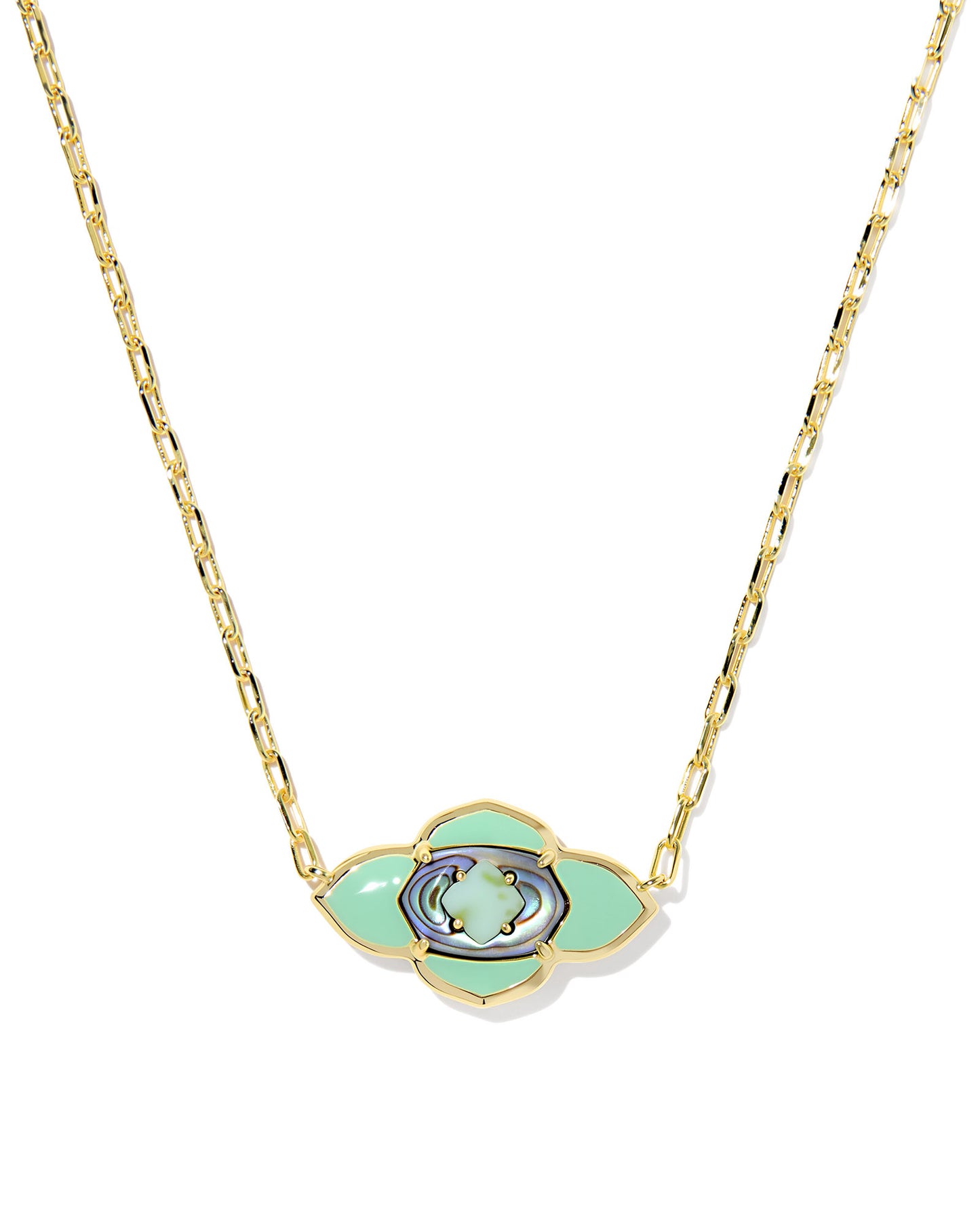 Abbie Medallion Short Pendant Necklace - KS