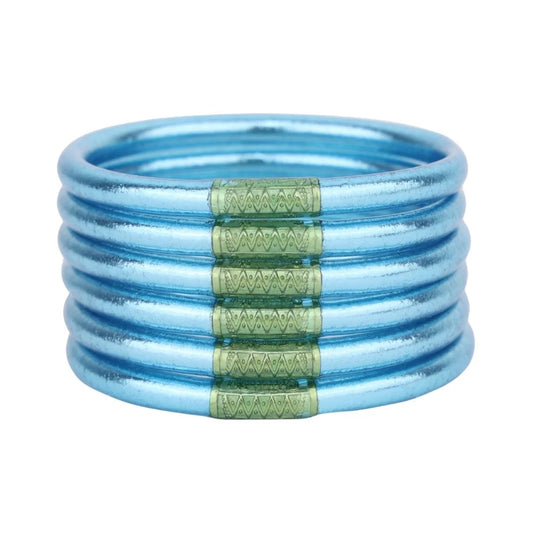 Azure All Weather Bangles (Set of 6) - BuDhaGirl