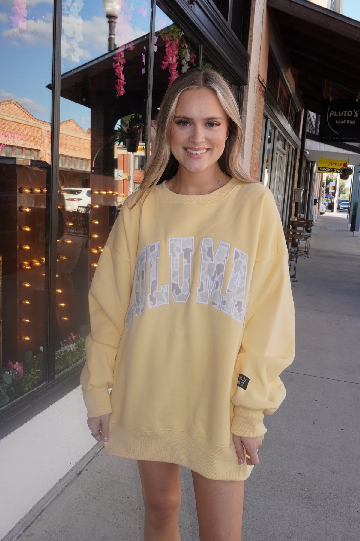 Lulu Lac Camo Sweatshirt in Butter