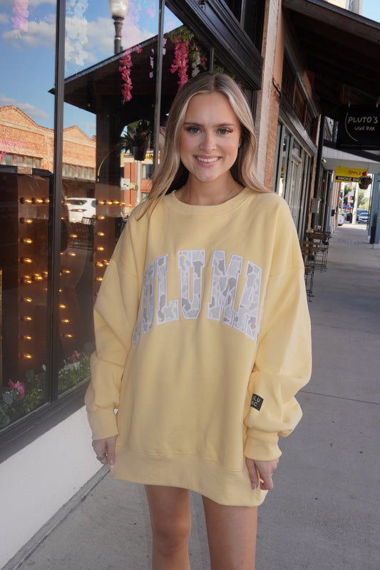 Lulu Lac Camo Sweatshirt in Butter