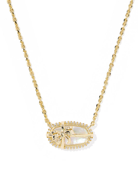 Elisa Bow Short Pendant Necklace - KS