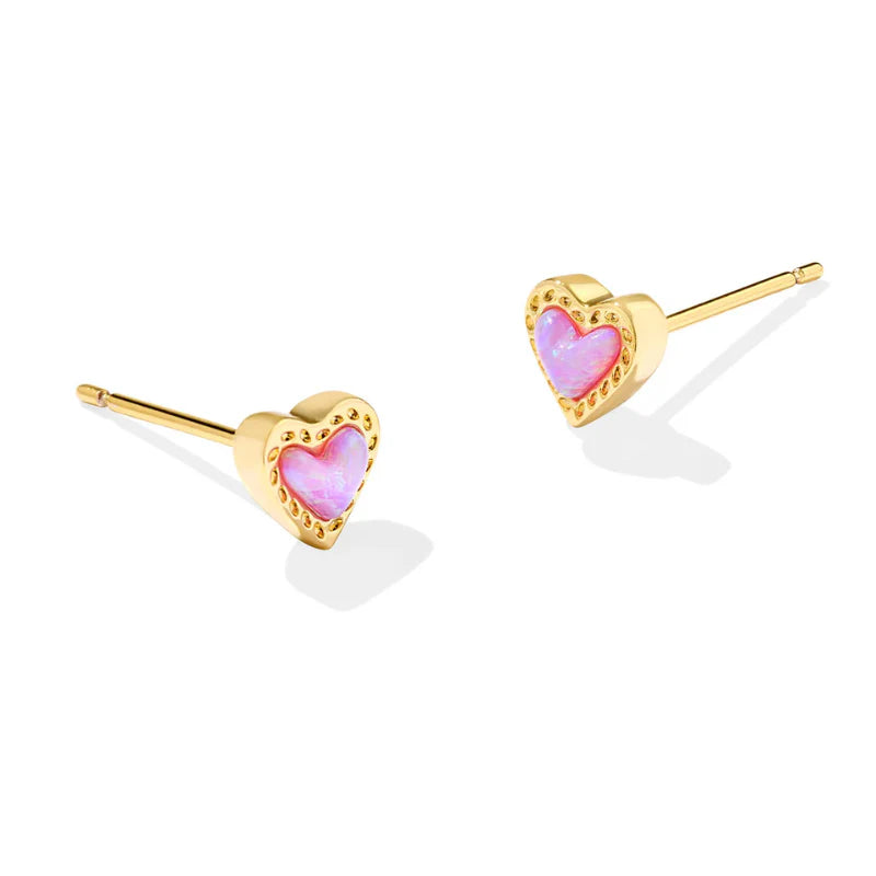 Mini Ari Heart Stud Earrings - KS