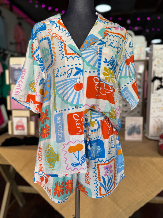Tropical Blues Set in Blue Mix