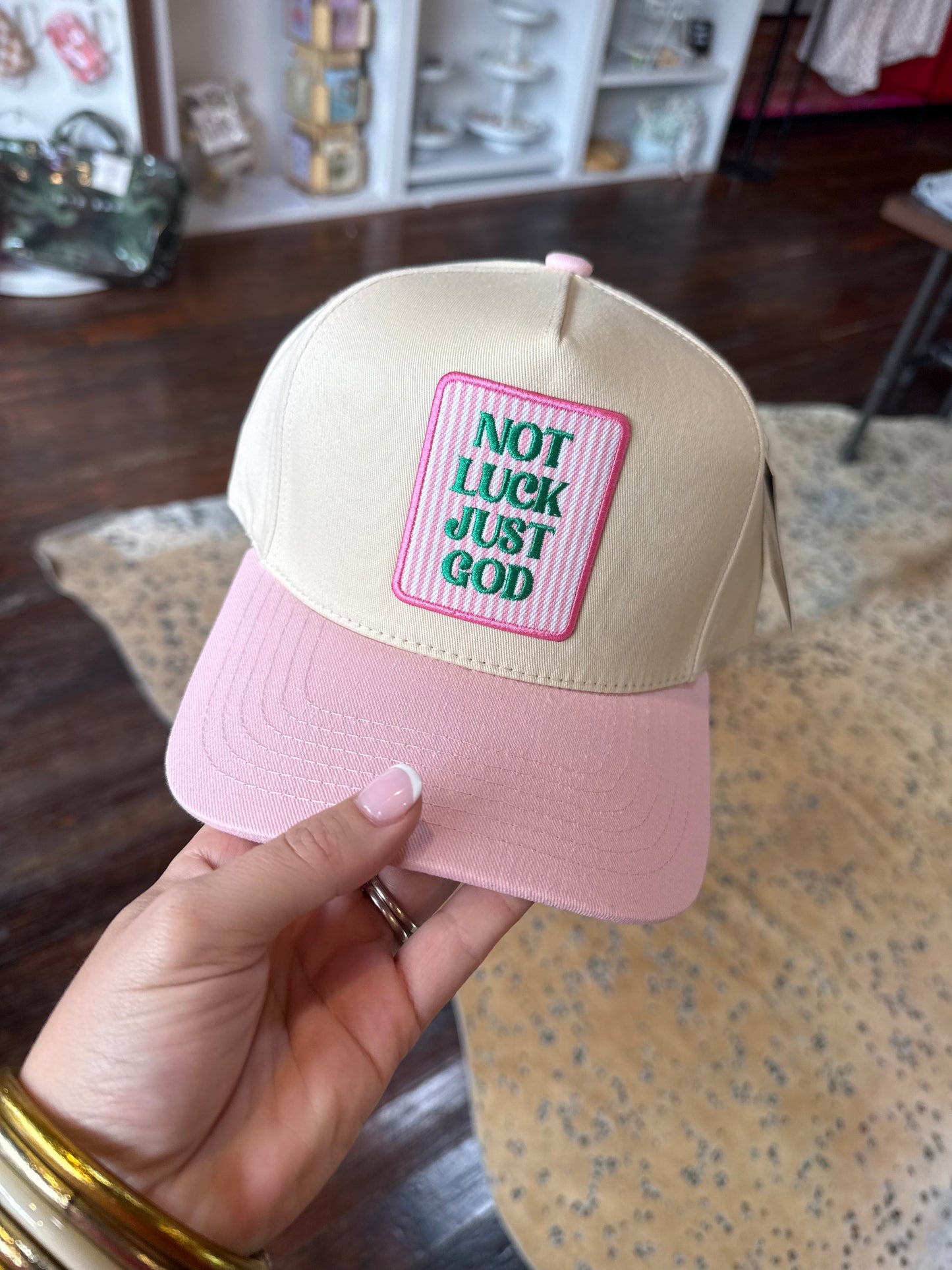 Not Luck Just God Trucker Hat