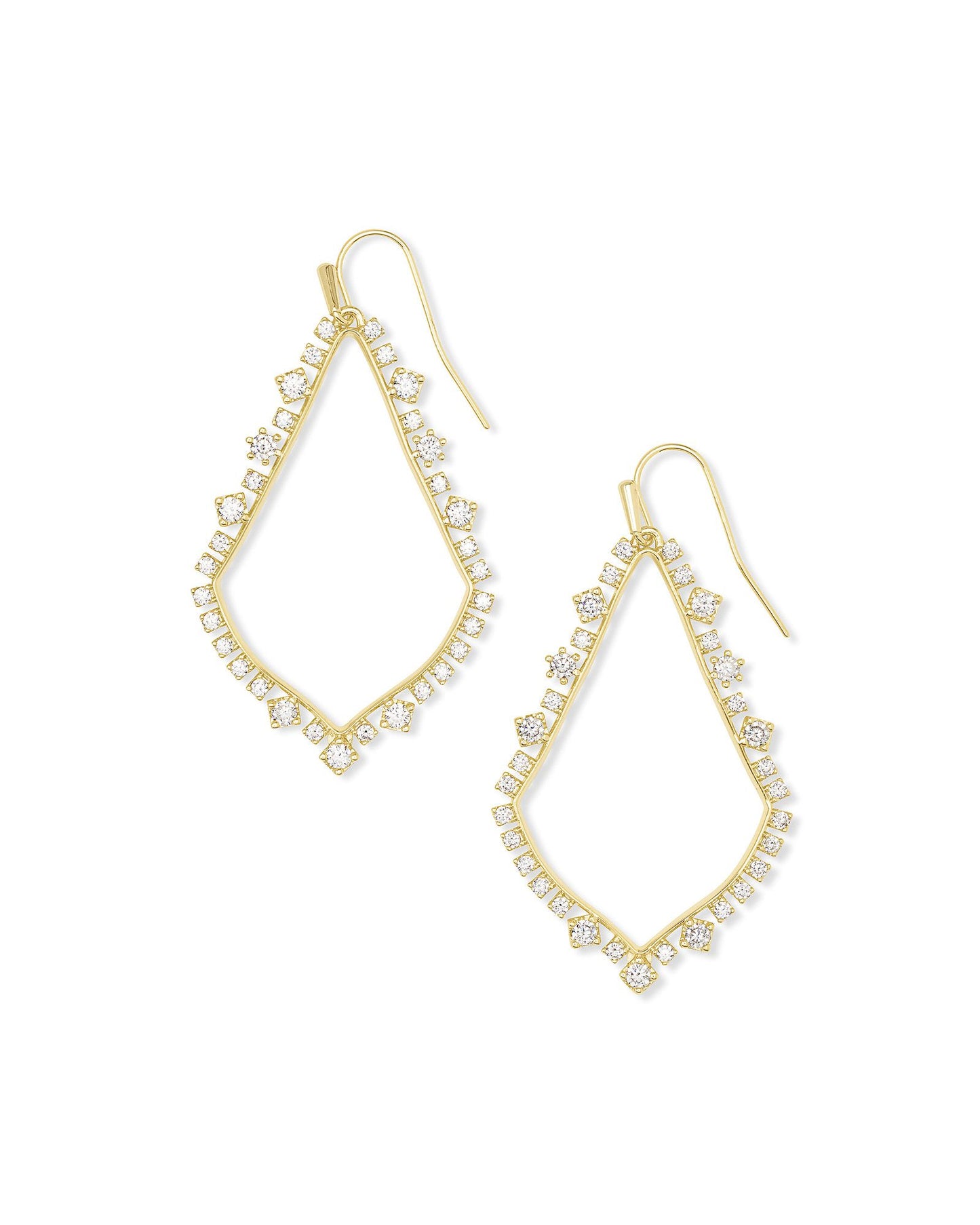 Pave Sophee Crystal Drop Earrings - KS