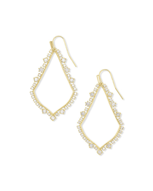 Pave Sophee Crystal Drop Earrings - KS