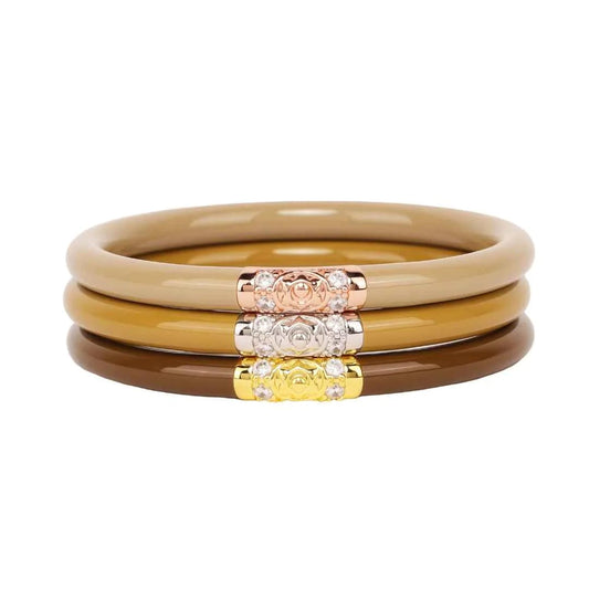 Three Kings All Weather Bangles in Oro - BuDhaGirl