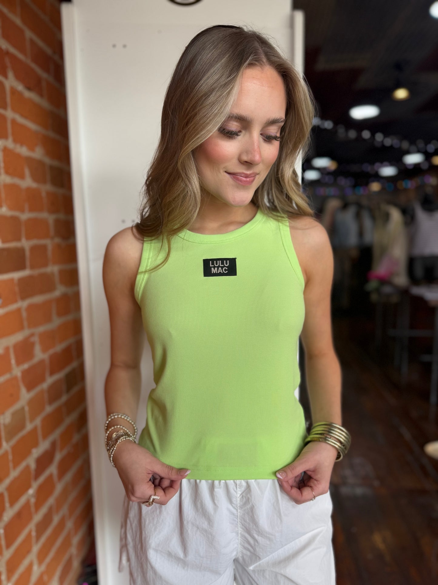 Lulu Mac OG Tank in Pistachio