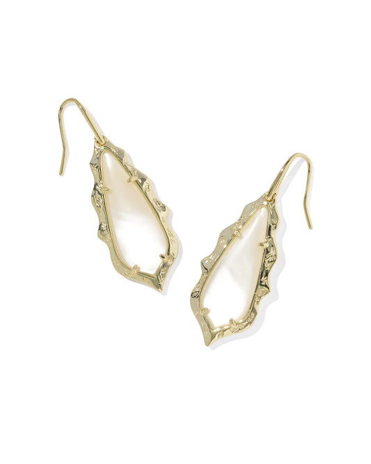 Adriana Scallop Frame Drop Earrings - KS