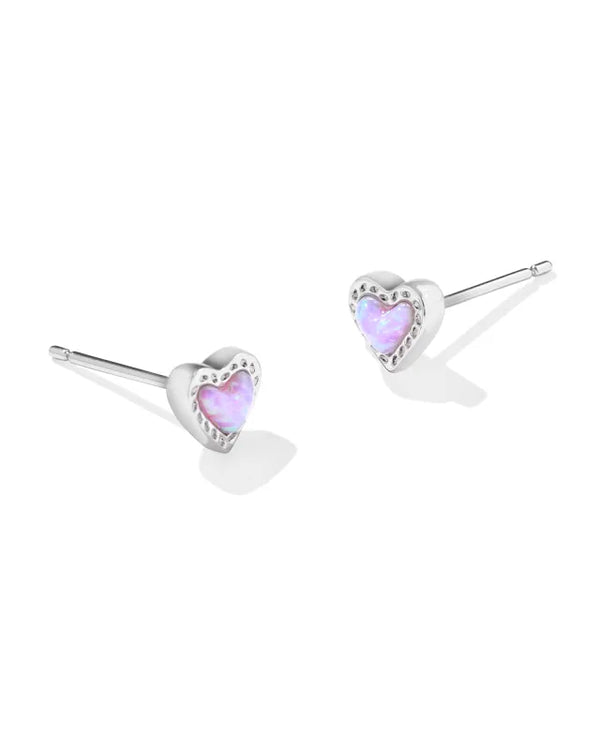 Mini Ari Heart Stud Earrings - KS