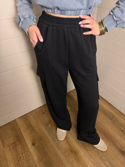 Chickie Cargo Pants in Black