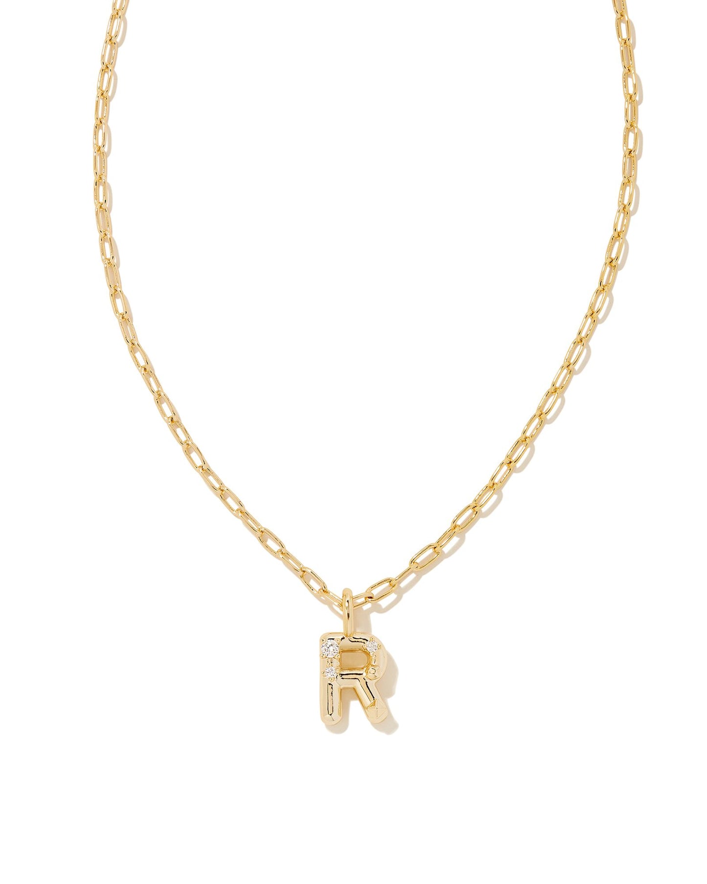 Crystal Letter Short Pendant - KS