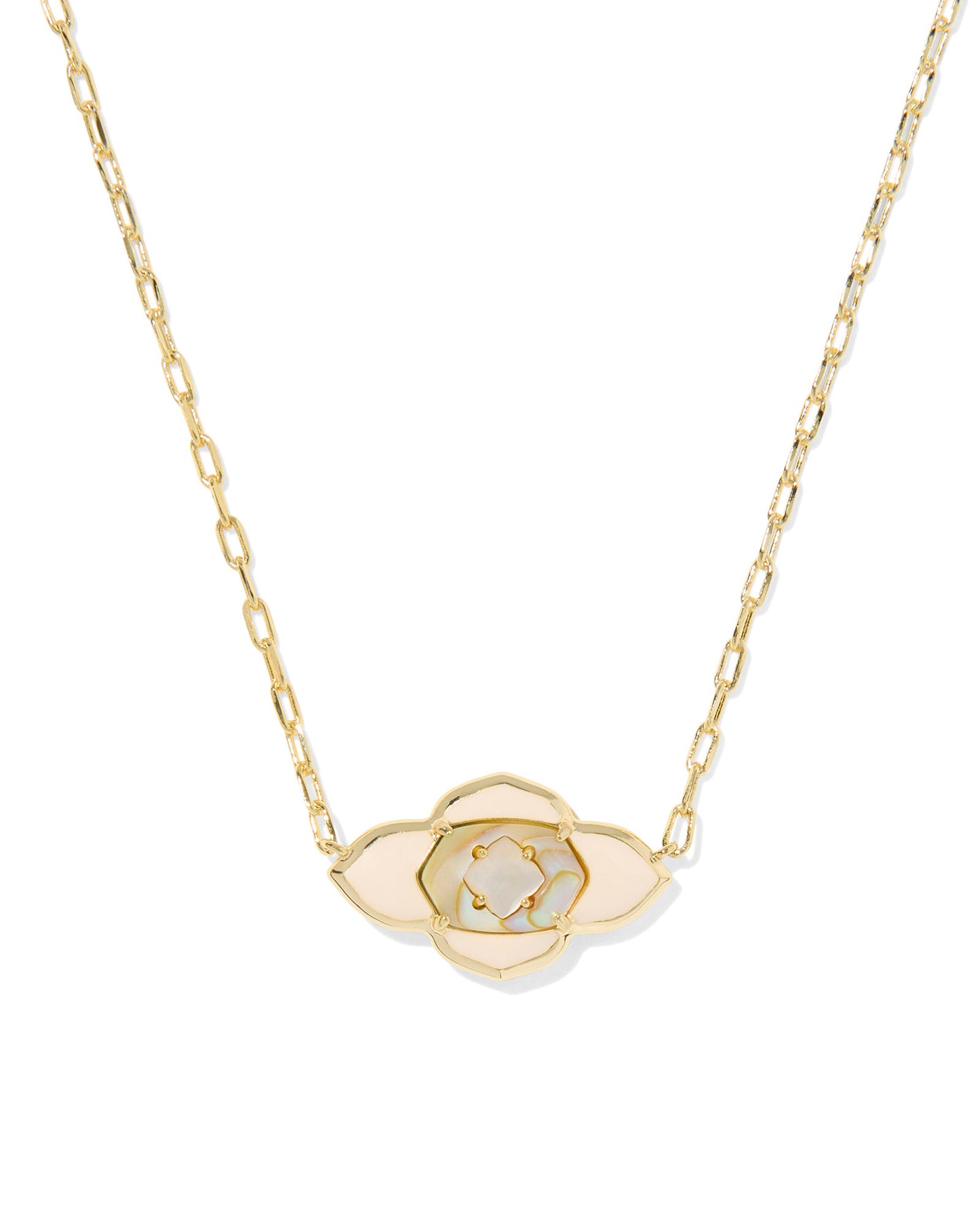 Abbie Medallion Short Pendant Necklace - KS