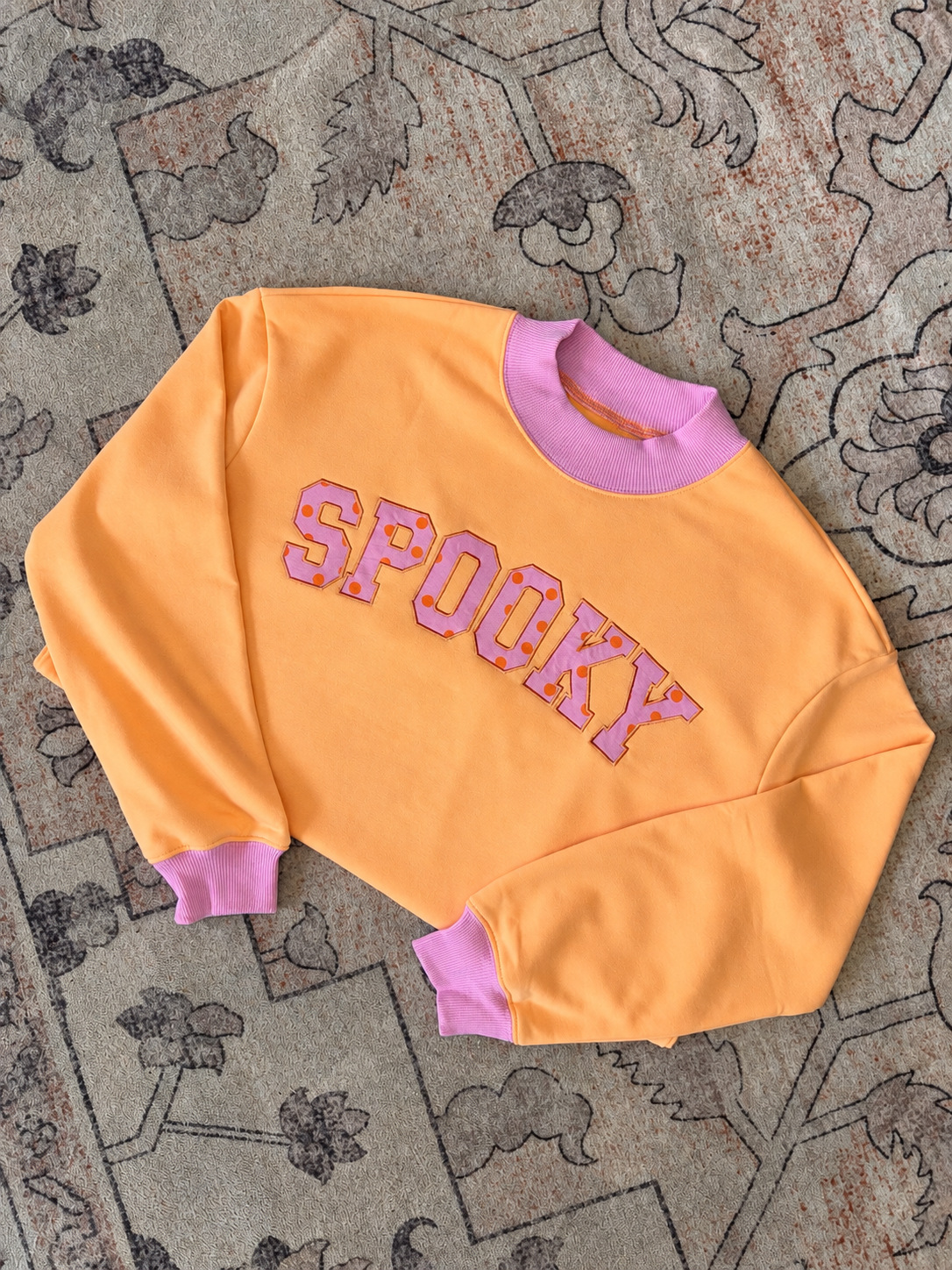 Spooky Szn Sweatshirt in Orange/Pink