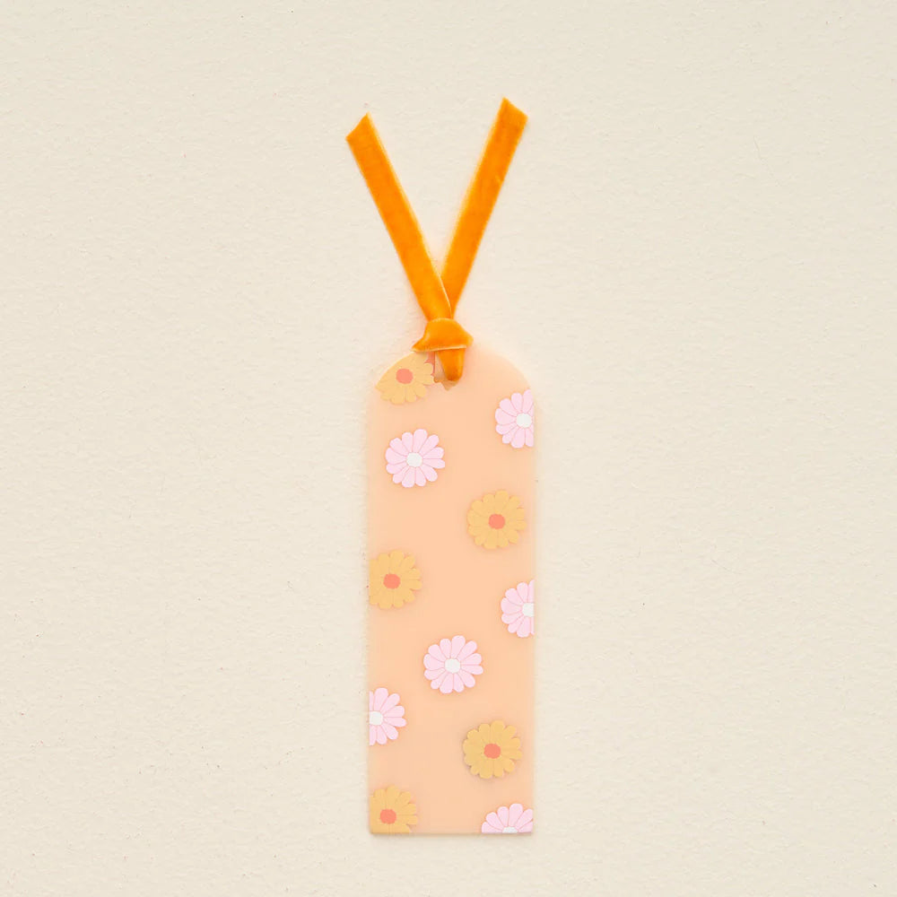 Acrylic Bookmark - Darling Daisy Peach