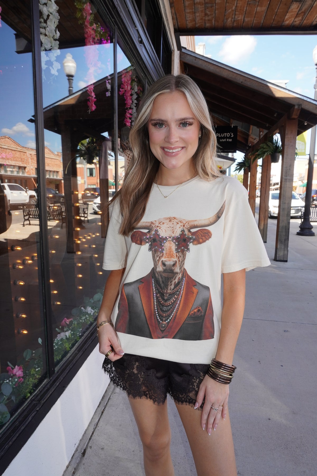 Bevo Rhinestone Longhorns Graphic
