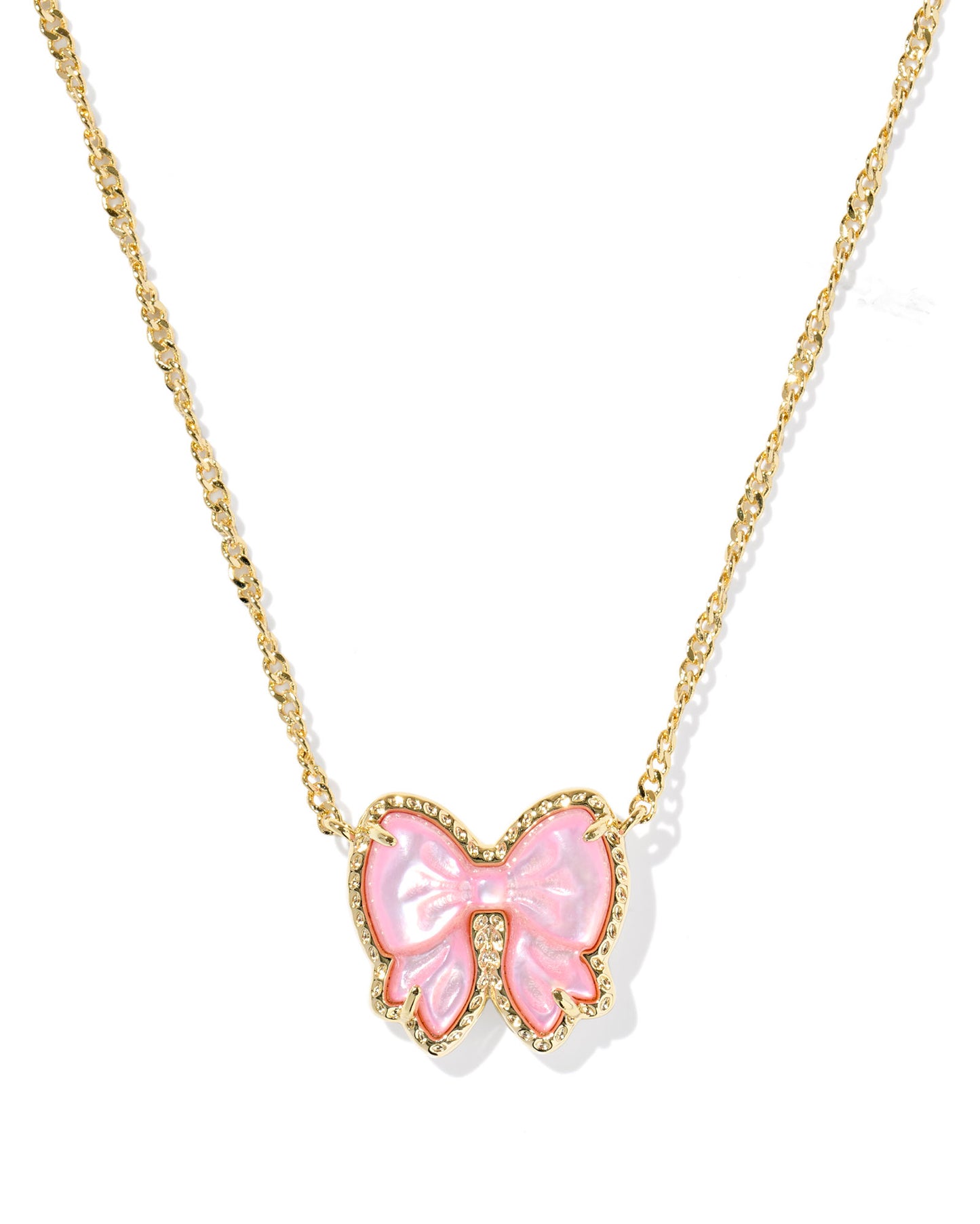 Haley Bow Short Pendant Necklace - KS