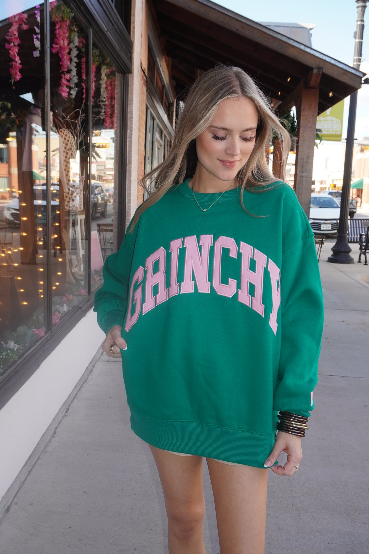 Lulu Mac Grinchy Sweatshirt in Green