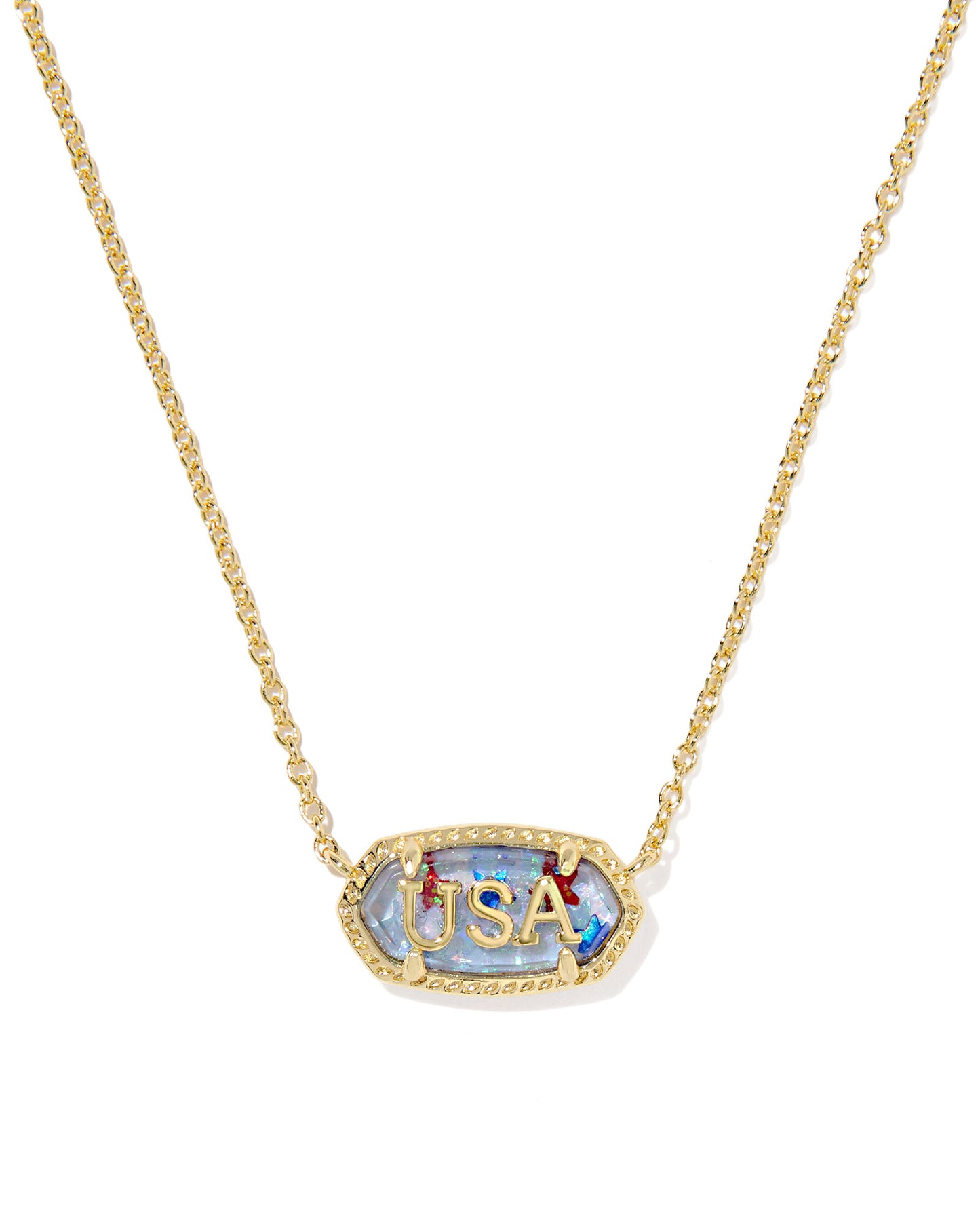Elisa USA Short Pendant Necklace - KS