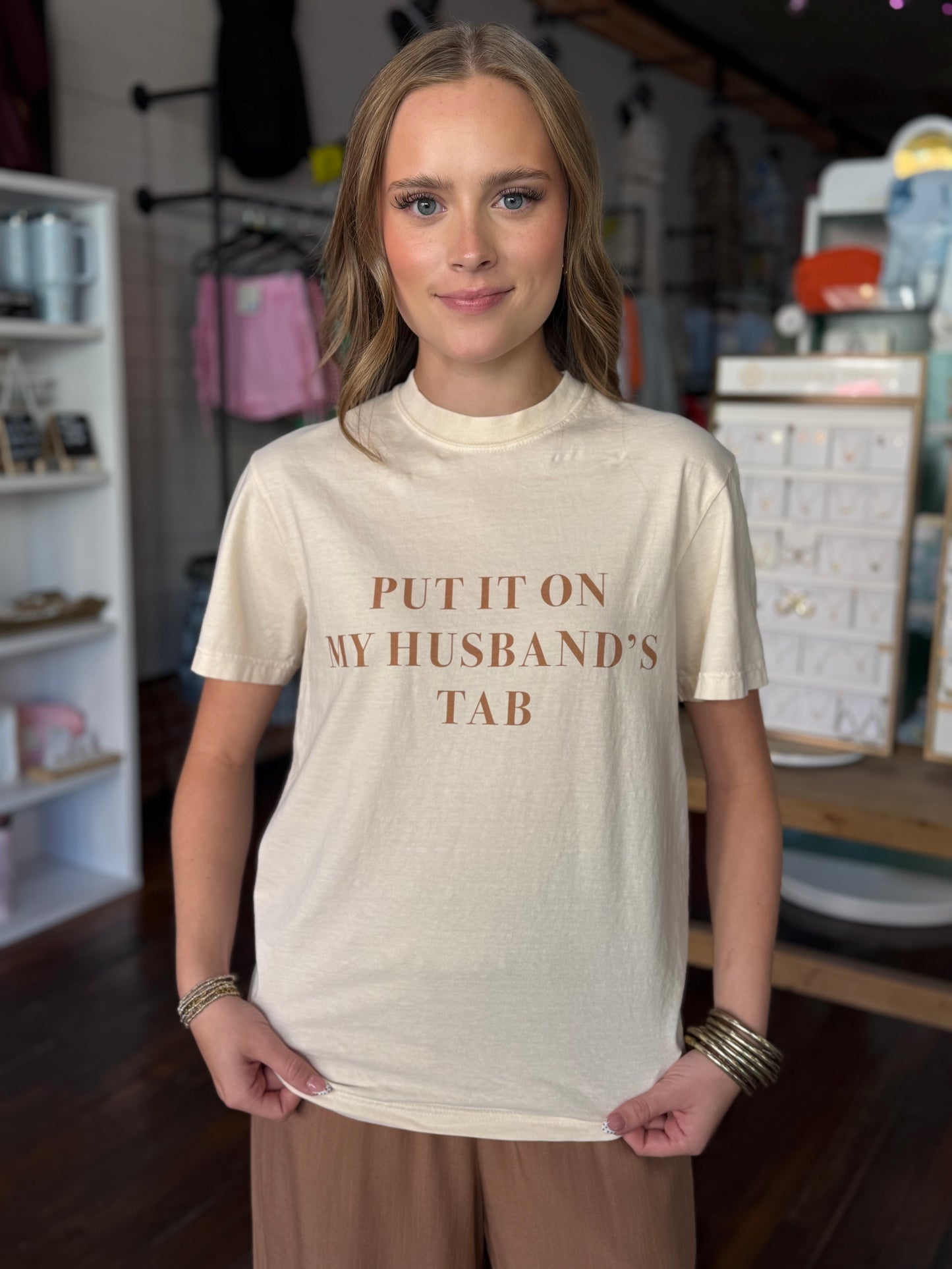 Put It On My Husband’s Tab Graphic