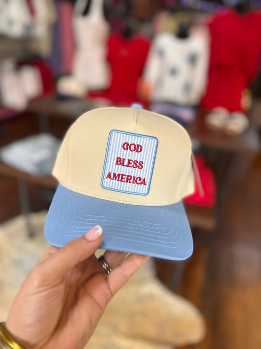 God Bless America Trucker Hat