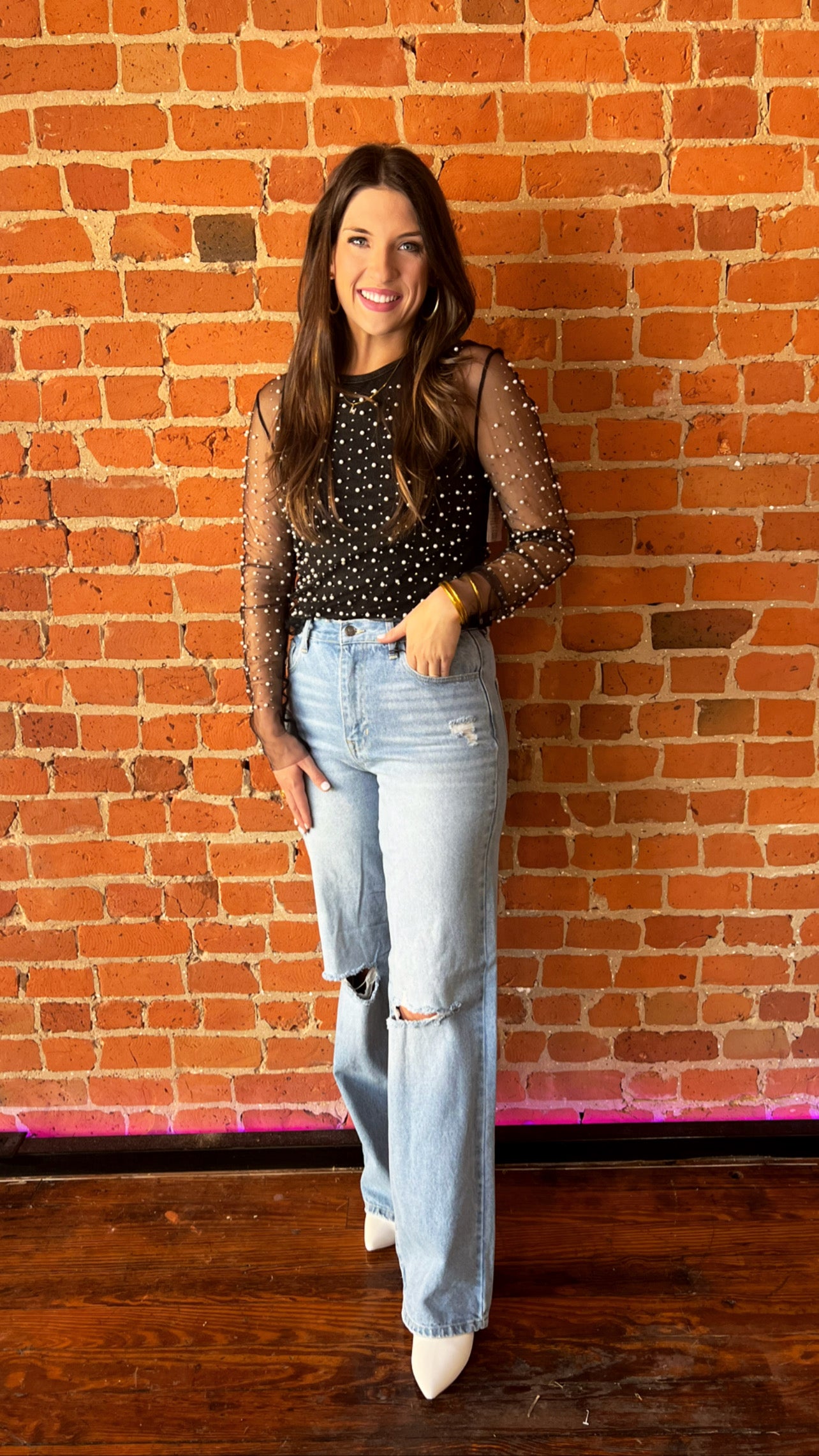 Free Fallin’ Wide Leg - Jelly Jeans – Rhinestone Rattler Boutique