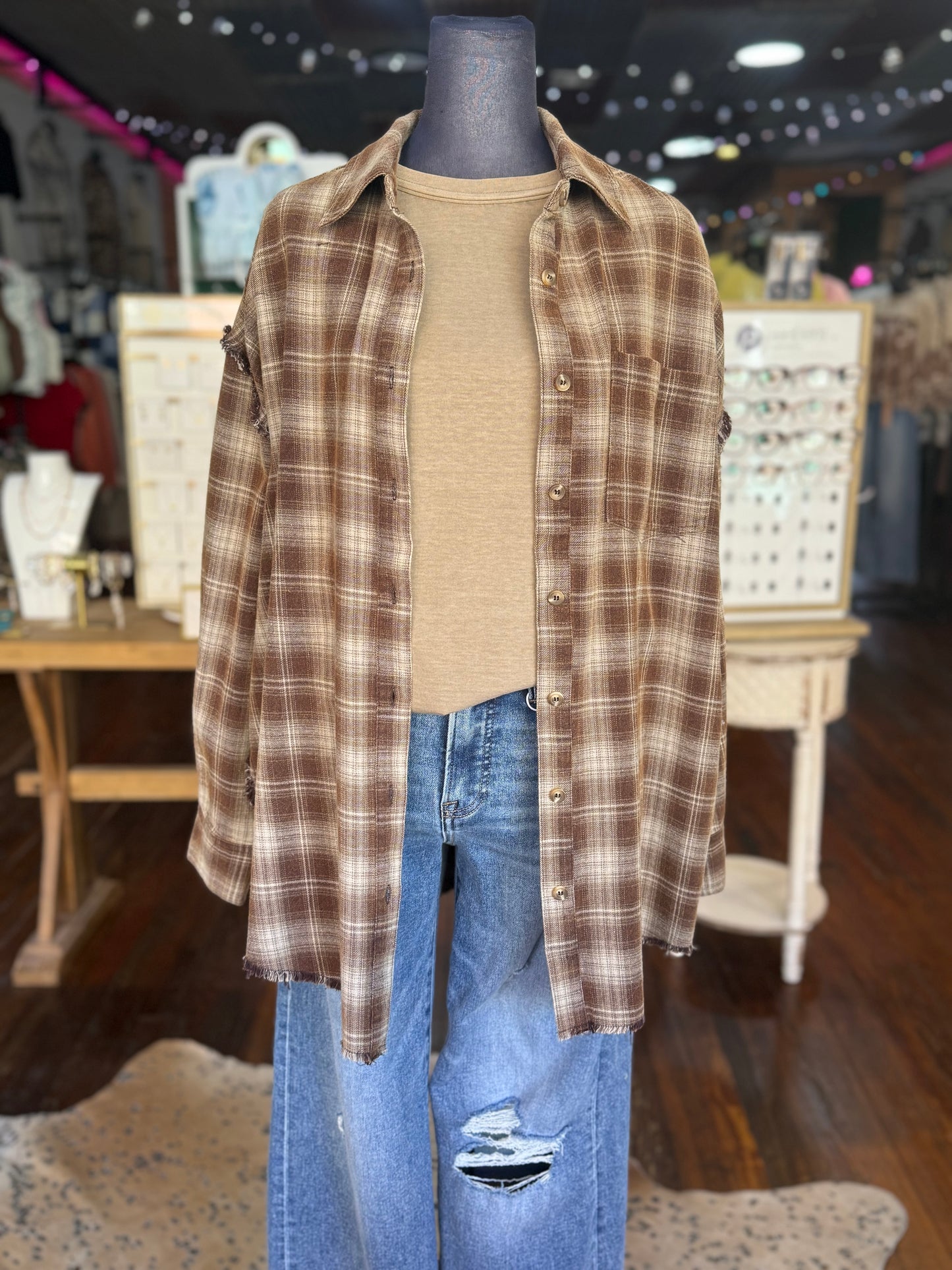 Choco Latte Plaid Flannel