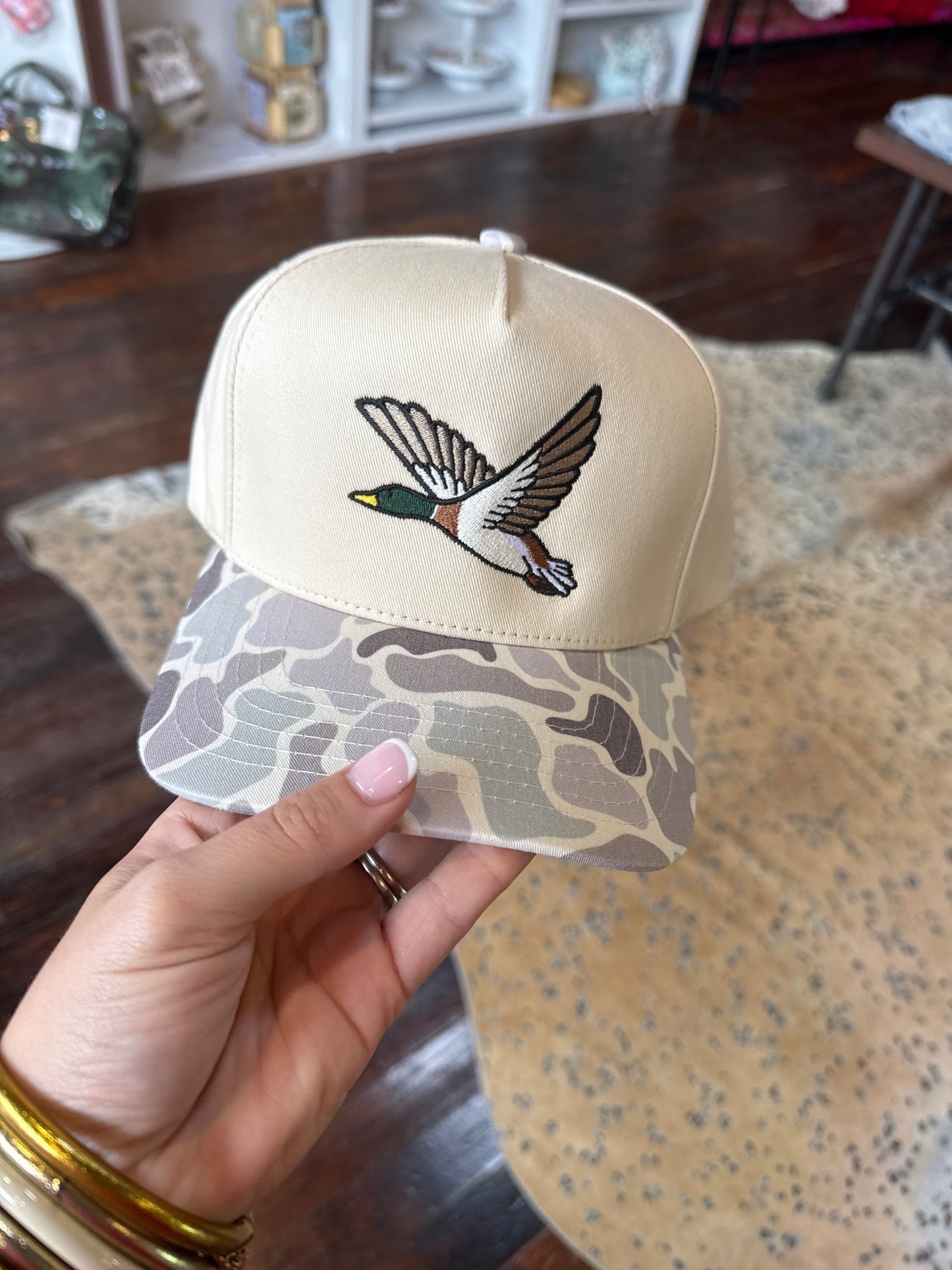 Flying Mallard Camo Trucker Hat
