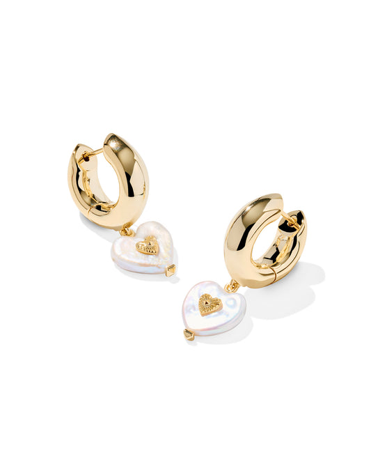 Sasha Heart Huggie Earrings - KS