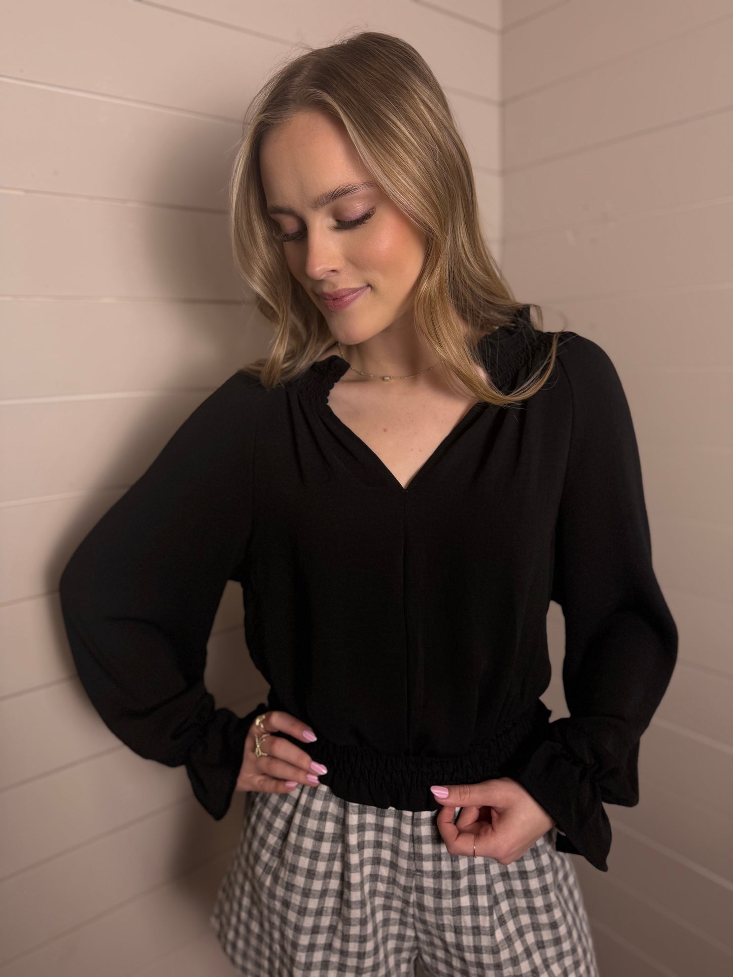 Going Out Top in Black