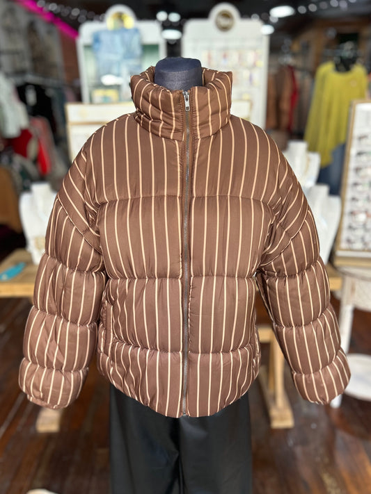 Buffy Brown Puffer Jacket