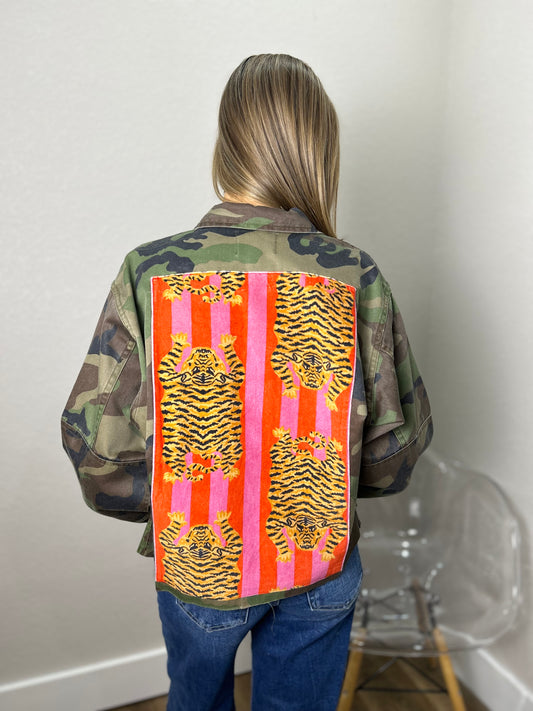 Denim Tiger Jacket in Camo
