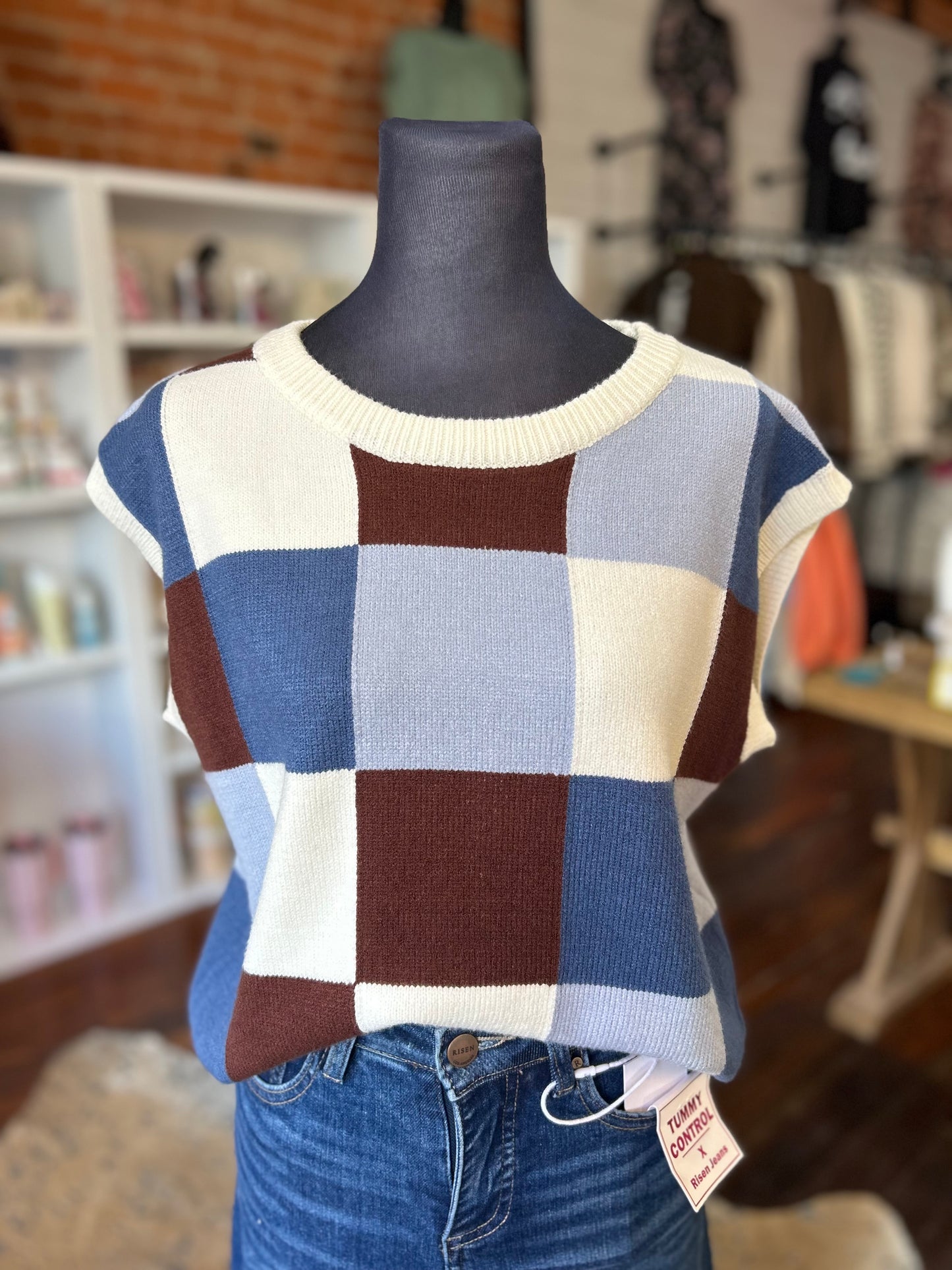 Frosted Mocha Sweater Top