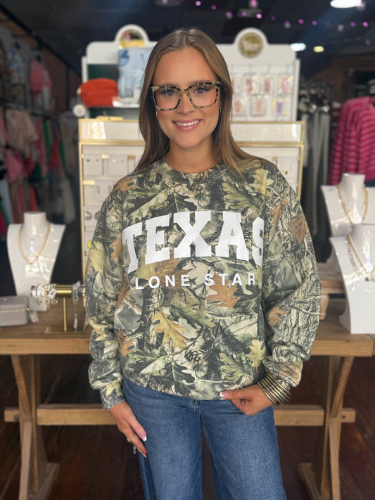 Texas Lonestar Camo Sweatshirt