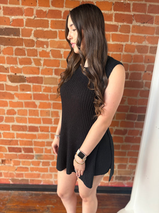 Beck Knit 2 Piece Set in Black