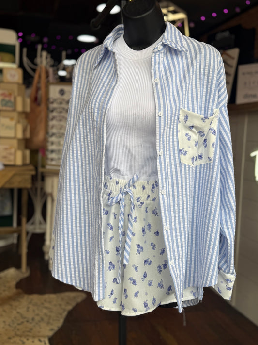 Beachin’ Blue Floral Set x BucketList