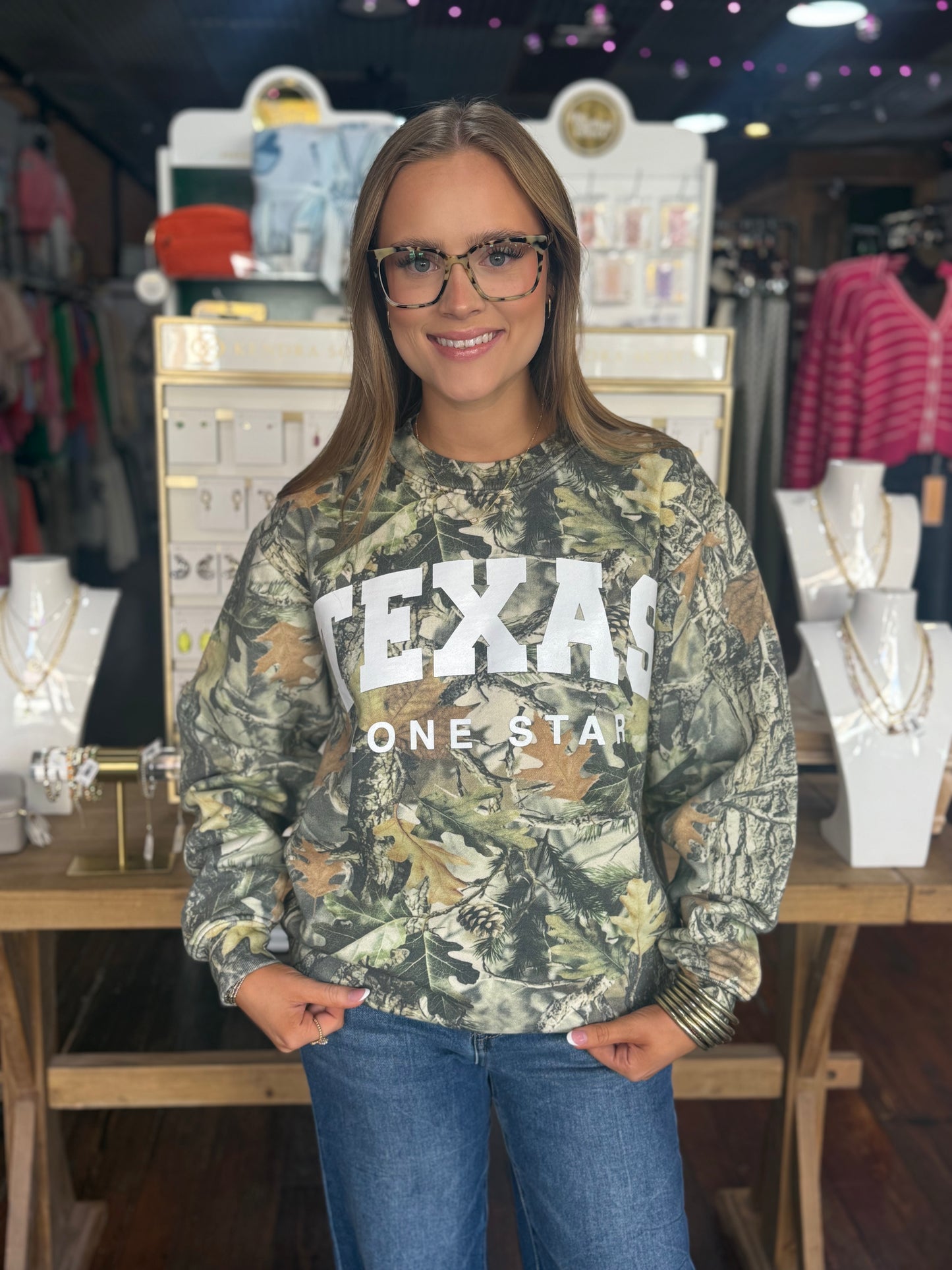 Texas Lonestar Camo Sweatshirt