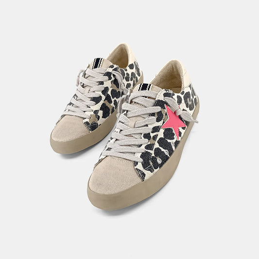 Paula Leopard Distressed Sneakers x Shu Shop