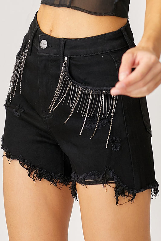 Nashville Shorts in Black x Risen