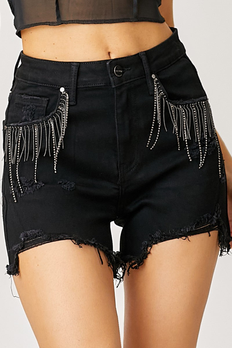 Nashville Shorts in Black x Risen