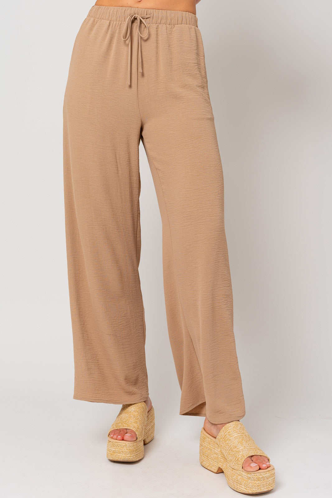 Tulum Tie Pants in Taupe