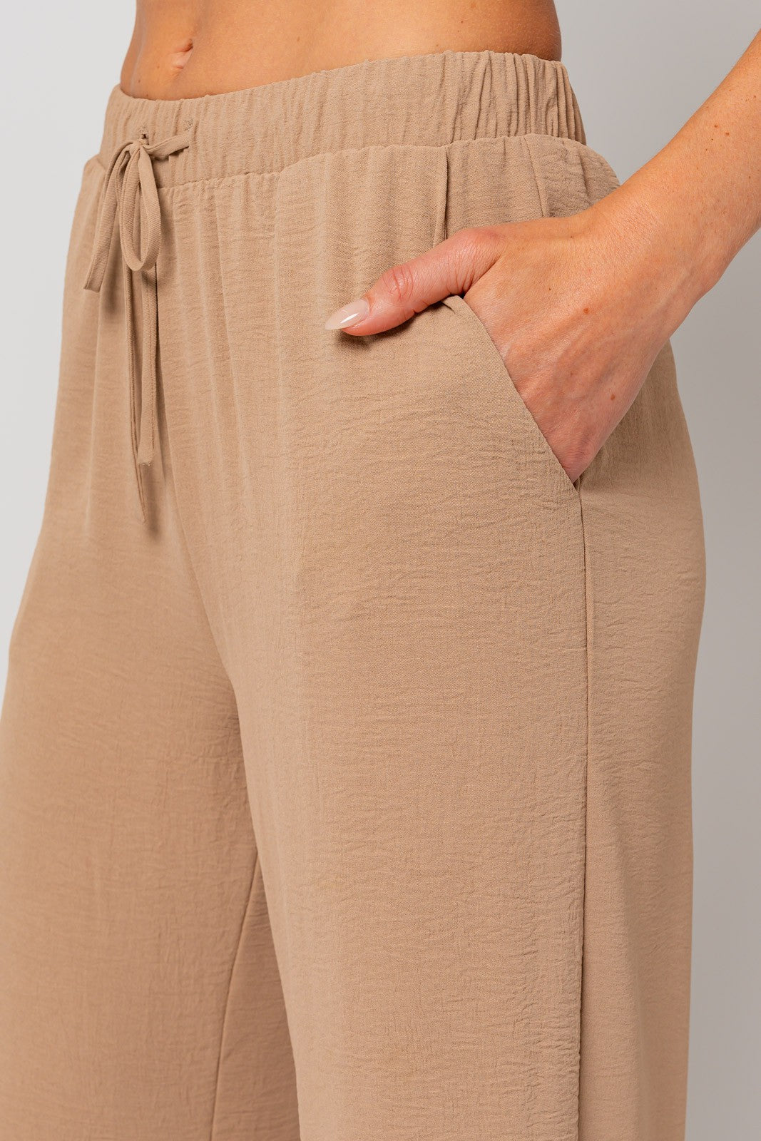 Tulum Tie Pants in Taupe