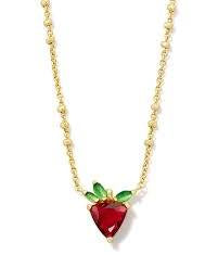 Strawberry Short Pendant Necklace - KS