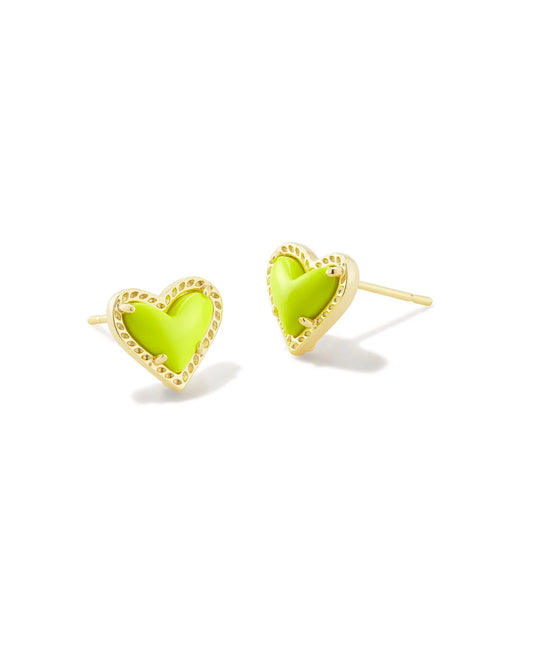 Ari Heart Stud Earrings - KS