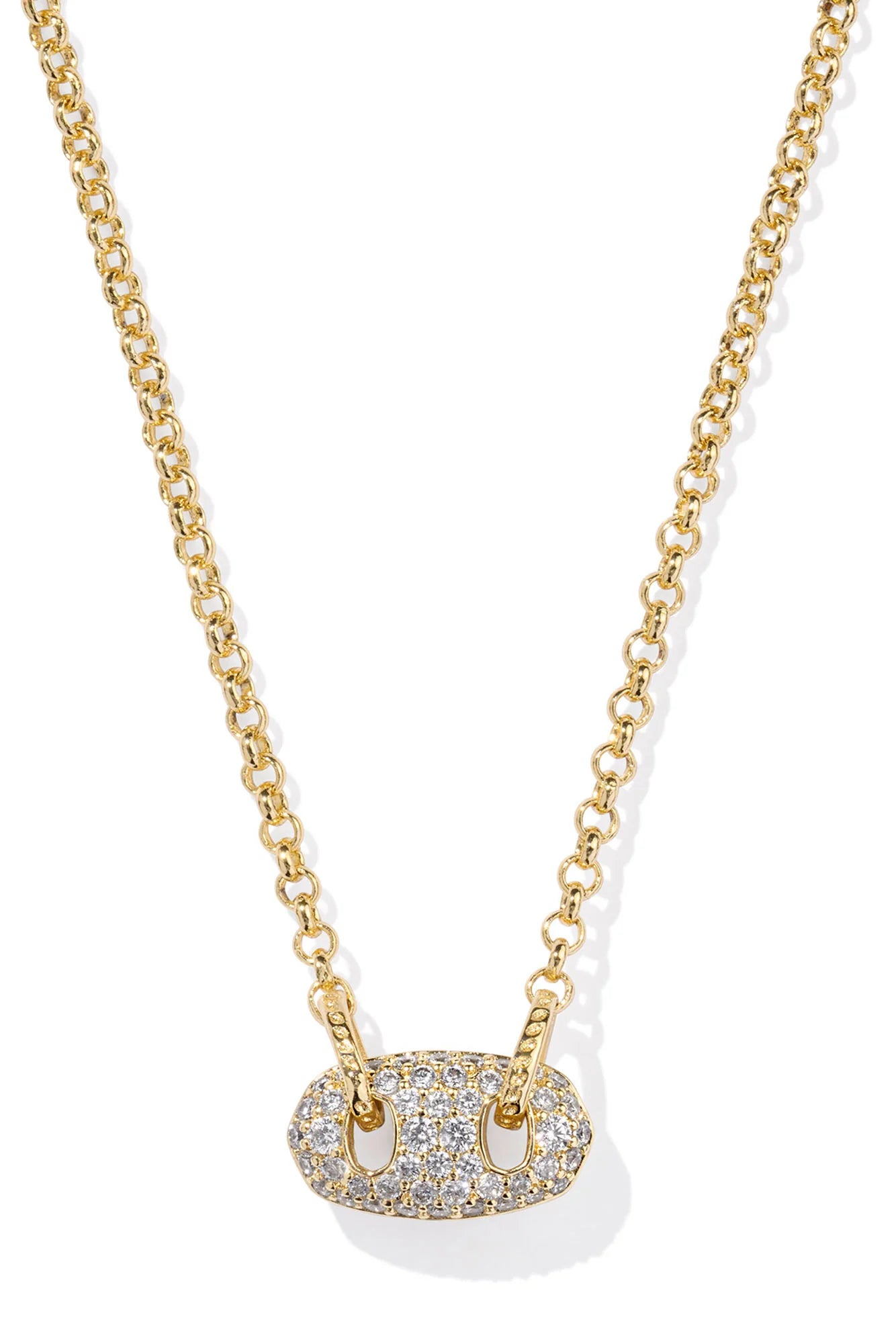 Bailey Pave Short Pendant Necklace - KS