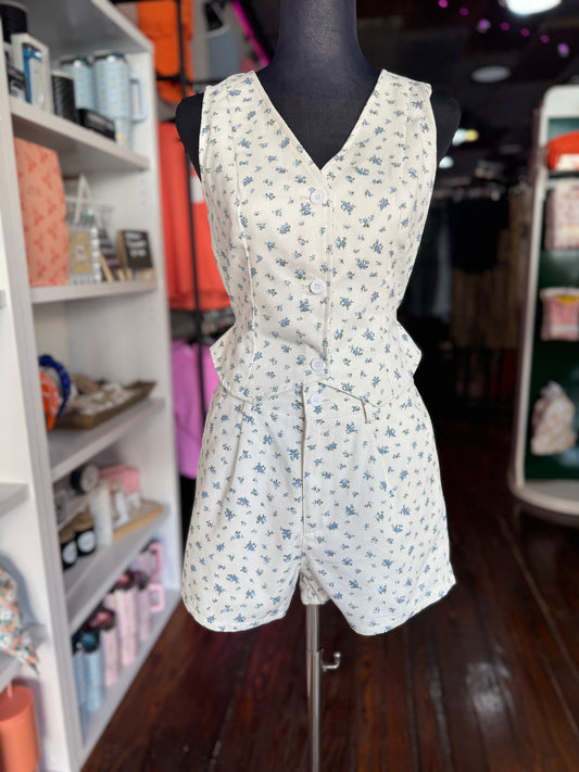 Zoey Printed Twill Set