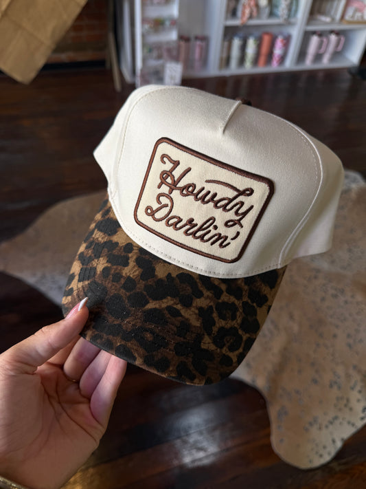 Howdy Darlin’ Leopard Trucker Hat