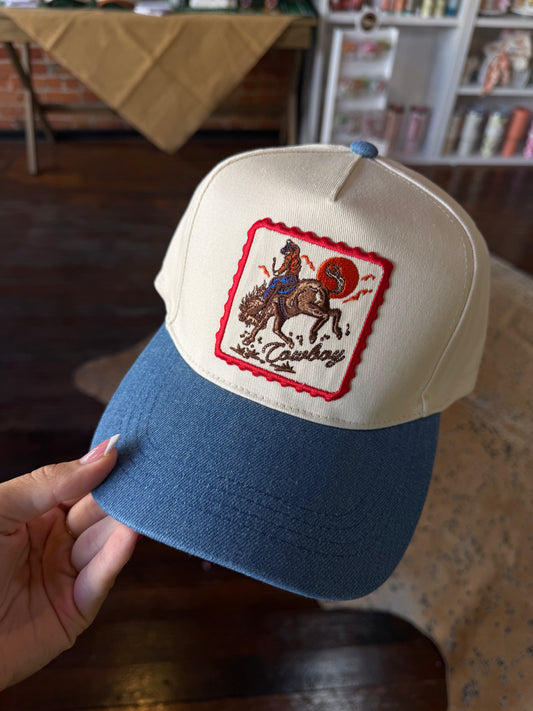 Detailed Cowboy Hat Trucker