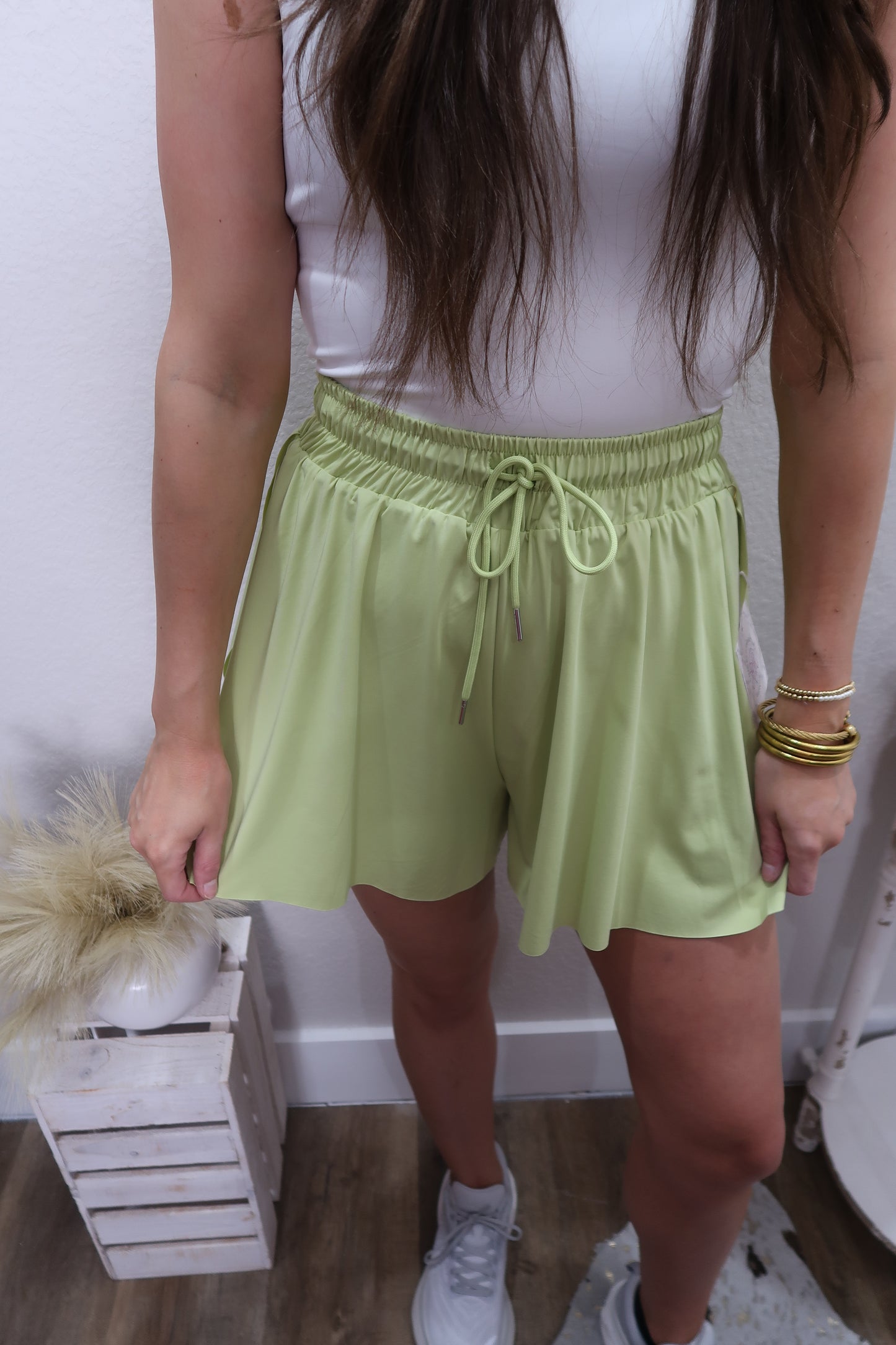 Breezy Shorts in Lime